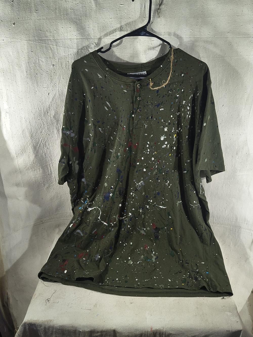 Timothy Designs T155 Men's Olive Green SS Tee 4XT W/Unique Street Wear Design